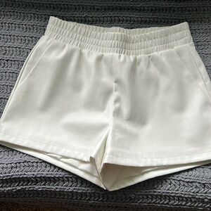 Revolve Central Park West Vegan leather Shorts.